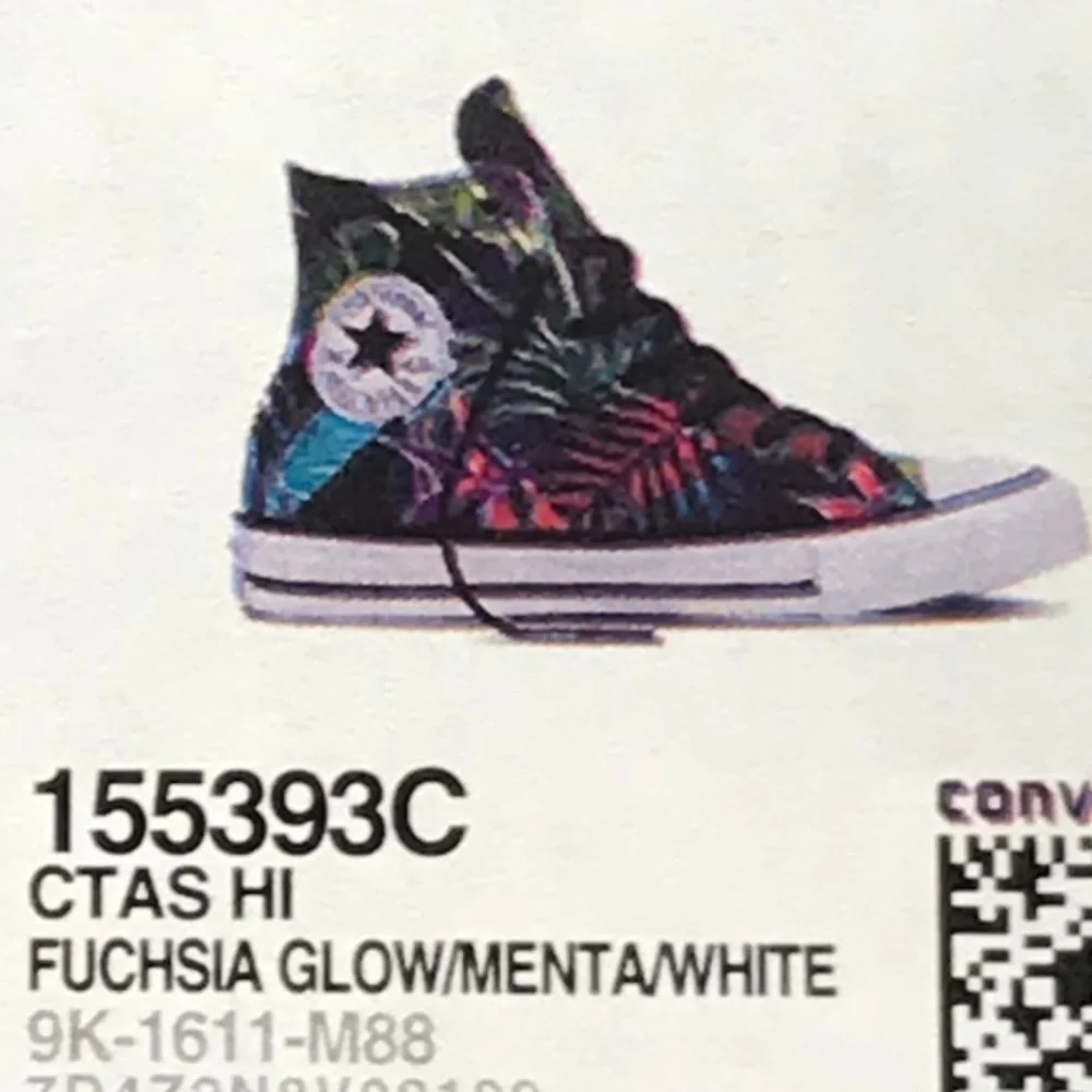 Converse CTAS Hi Fuchsia Glow Menta‎ White Shoes
